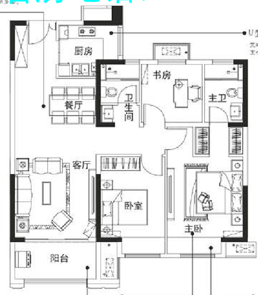 高邮一中对面，沄溪书院电梯毛坯三房双卫   高邮二手房